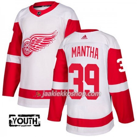 Lapsille NHL Detroit Red Wings Pelipaita Anthony Mantha 39 Adidas 2017-2018 Valkoinen Authentic